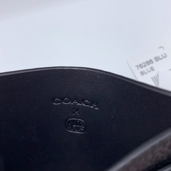 Coach Camo Kaffe Fassett Patch Card Case - Picture 4 of 5